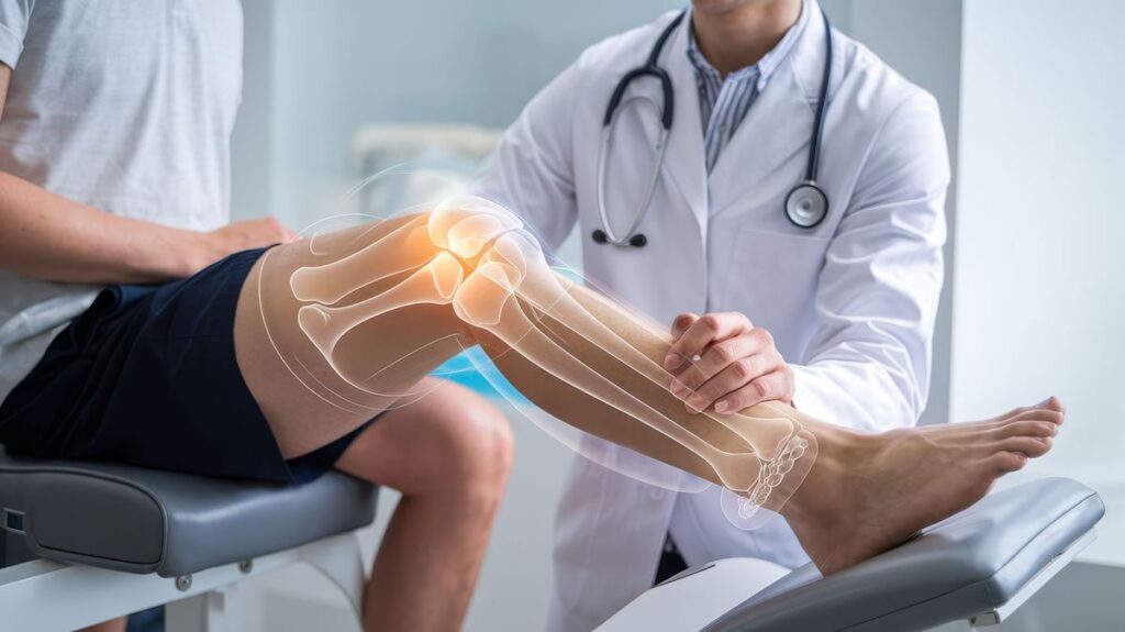 Orthopedic doctor in Pune examining a patient with knee and joint pain